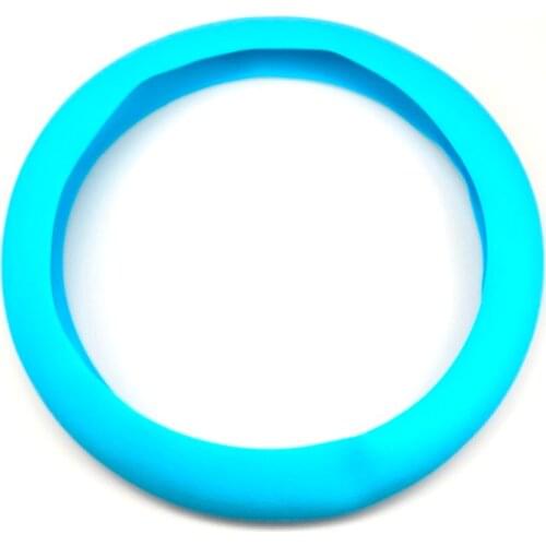 Car Soft Silicon Steering Wheel Cover For Ford Focus Fusion Escort Kuga Ecosport Fiesta Falcon Mondeo Taurus MUSTANG