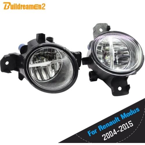 Buildreamen2 2 Pieces Car Styling H11 4000LM LED Bulb Right + Left Fog Light DRL 12V For Renault Modus F/JP0 Hatchback 2004-2013