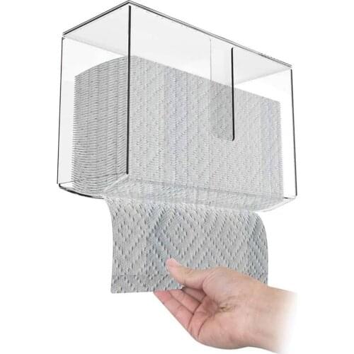 1 Piece Wall-Mounted Home Tissue Container Plastic Environmental Tissue Protection Box Napkin Holder Case For Office Home