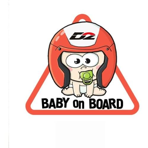 Baby on Board Colorful Car Sticker Waterproof Decal Laptop Suitcase Truck Motorcycle Auto Accessories PVC,15*15cm