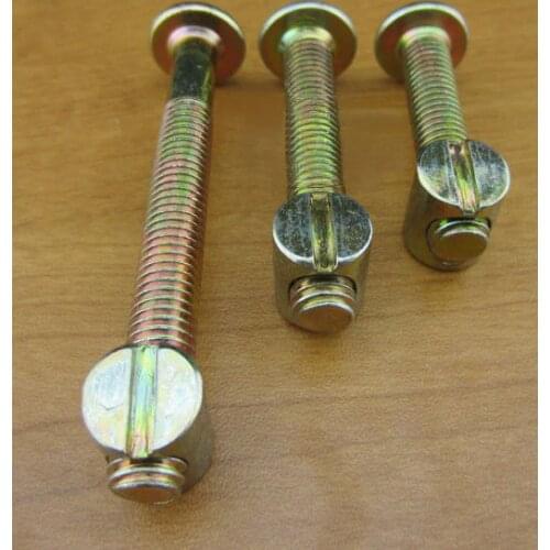 M8X30 40 50 60 70 80 90 100 110 120 Furniture Crossbar nut children baby bed connector wood bed hammer nut bolt