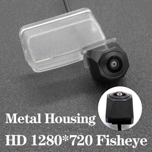 HD 1280*720 Fisheye Metal Housing Car Rear View Camera For Toyota Auris Hatchback E150 2006~2012 Avensis III T27 2009-2014