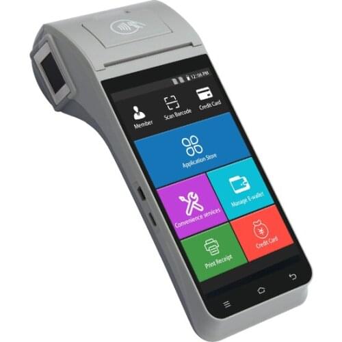 HF-HP405 HFSecurity Free SDK Android Programmable Barcode Scanner with Printer POS with Fingerprint Reader