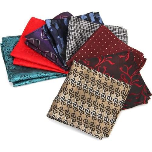 Linbaiway Mens Suit Pocket Towel for Man Shirts Polyester Handkerchief Scarves Gentlemen Hankies Chest Towel Custom Logo