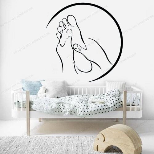Beauty Salon Spa Wall Decor Feet Massage Shop Vinyl Wall Sticker Living Room Decoration Decal Wall Art Mural Stickers HD146