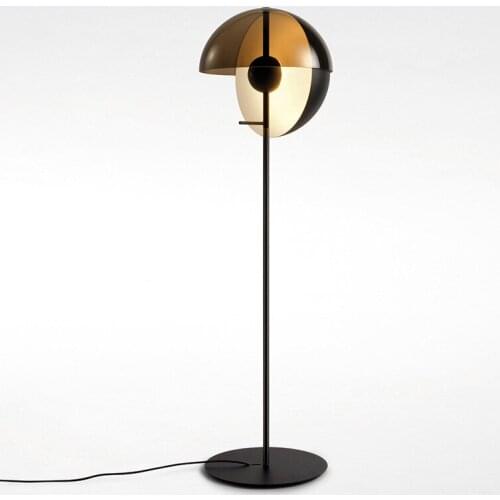 Nordic Mirror LED Floor Lamp Lampshade Standing Living Room Bedroom Bedside Home Decor Loft Indoor Lighting Will Inner Fixture