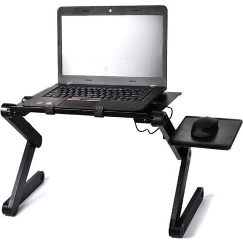 Big Fan Computer Stand 42*26 CM Portable Adjustable Foldable Laptop Holder Notebook Desks Lap PC Folding Desk Table Vented Stand