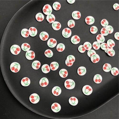 50g Cherry Polymer Clay Sprinkle For Kids Diy ,Soft Clay For Craft Clay/Nail Art/Scrapbook Decoration DIY,Filler