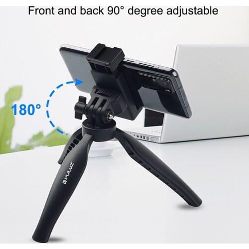 Portable Phone Tripod Mount Stand Camera Holder with 1/4'' Screw Hole for Most Smartphone Action Camera