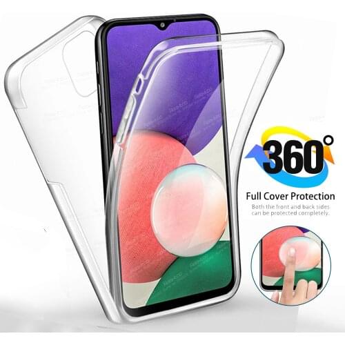 360° Front Back Transparent Case For Samsung Galaxy A22 5G Shockproof Frame Cover Samung A 22 A226B 6.4" Bumper Protective Coque