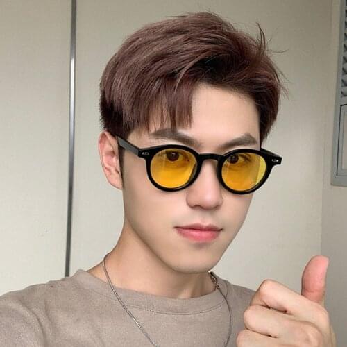 New Round Gradient Sunglasses Men Women Brand Designer Sun Glasses for Male Female Stylish Colorful Eyewear Vintage Oculos UV400