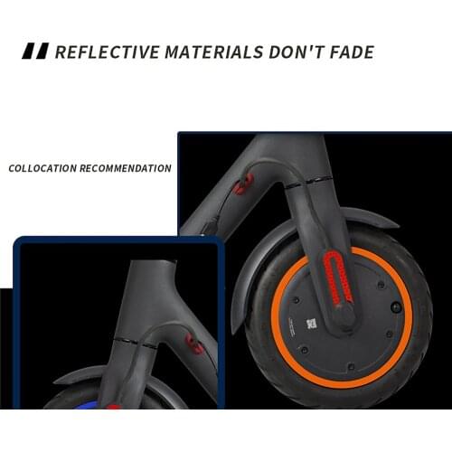 Wheel Reflective Protective Stickers for Max G30 Electric Scooter Wheel hub Accessories