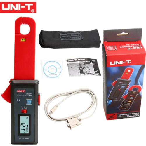UNI UT258A AC/DC Leakage Clamp Meter 10000 Count Auto Range Measures 0mA~60A AC/DC Leakage Current φ7mm Jaw RS-232 Interface