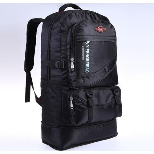 60L Outdoor Mountaineering Waterproof Backpack Men Hiking Travel Bag Climbing Camping Backpacks Man Large Capacity Trekking Bags