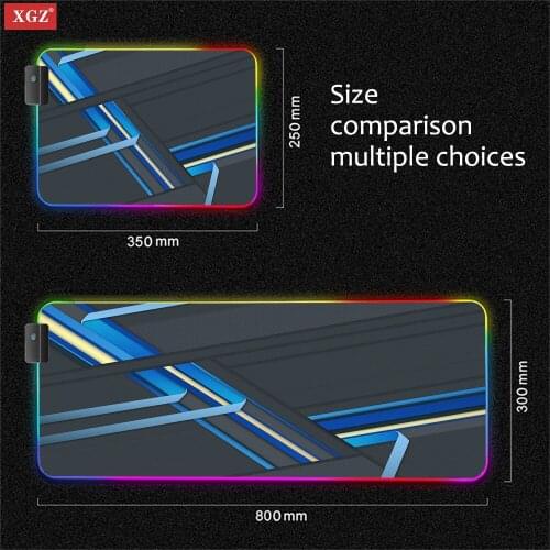 XGZ 3D and Abstract Mouse Pad Game Non-slip Mouse Pad Suitable for Office Desk Mat with LED Backlight Non-slip High-quality Csgo