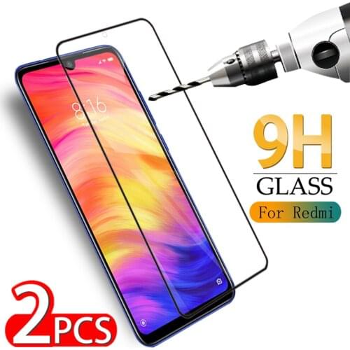 2Pcs Glass on Xiaomi Redmi note 7 7s tempered glass phone screen protector Redmy note 7 pro protective film for glass smartphone