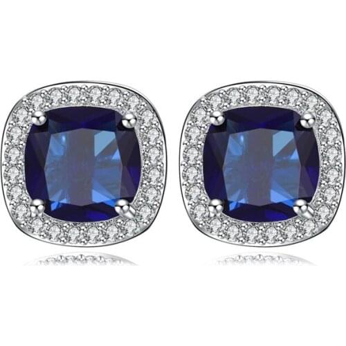 ZSLBS Luxury Zirconia Crystal Earrings For Women Girl Double Stud Earring Jewelry Pendientes Mujer Boucle Oreille Femme Brincos