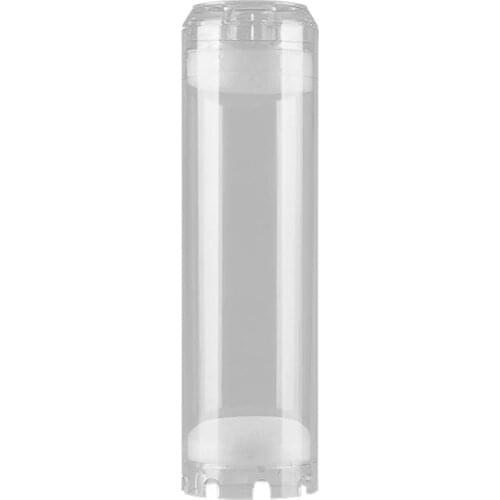 10-Inch Reusable Empty Clear Cartridge Water Filter Housing Various Media Refillable
