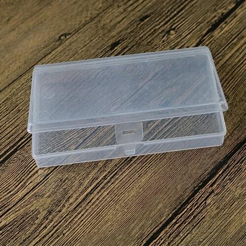 1xPlastic Clear Transparent With/Lid Collection Container Case Storage Small Box