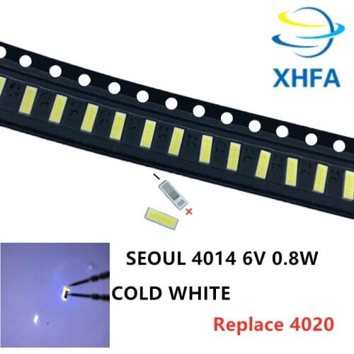 20PCS/Lot FOR SEOUL SMD LED 4014 6V 1W Cool White Replace 4020 6v For TV Backlight Repair TV LCD LIGHT 100% NEW And Orginal