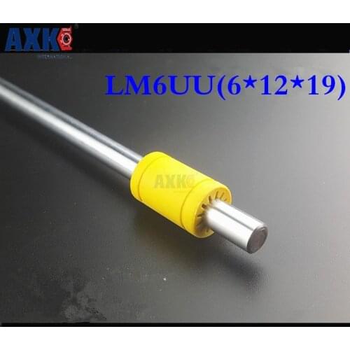 2021 Linear Rail Axk Cnc Router Parts 10pcs 3d Printer Solid Polymer Lm6uu Bearing - 6mm Shaft Plastic 6 Mm Id Lm6-s(6*12*19)