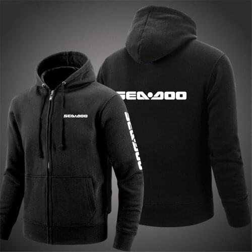 2021 Sea Doo Seadoo Moto Autumn Custom Zipper Leisure Hoodies Comfortable Printed Basketball Star Coats Long Sleeve Man Zipper