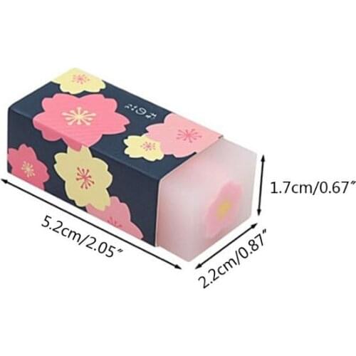 3 Pcs/set Lovely Cherry Blossoms Rubber Erasers Petal Sketch Painting Pencil Correction Tool School Office Supply P9YA