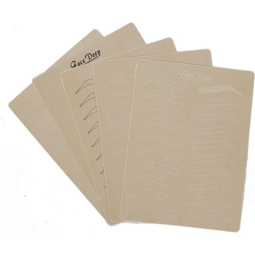 4 Types Microblading Tattoo Eyebrow Practice Cosmetic Permanent Makeup Training Skin Beauty Supplies