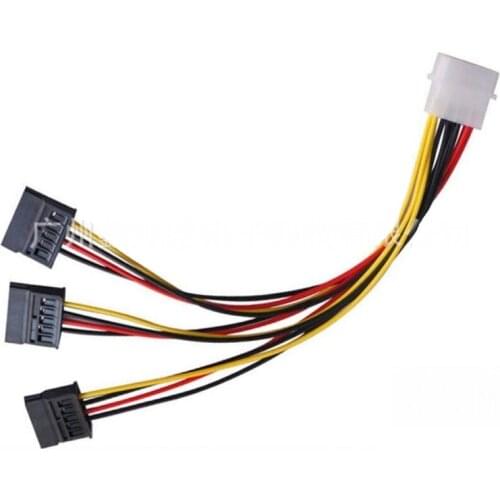 500pcs/lot * 15pin 15P Sata Serial ATA Male to Molex IDE 4 Pin Female M-F Hard Drive Adapter Power Cable Line Power