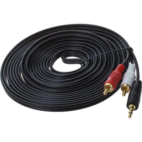 5m jack Cinch AUX audio cable 3.5mm jack on 2 * RCA RCA plug