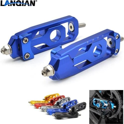 CNC Motorcycle Accessories Rear Axle Spindle Chain Adjuster Blocks chain adjuster tensioners For Yamaha MT-09 FZ-09 MT 09 FZ 09
