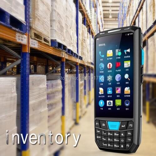 Android 8.0 PDA Rugged Handheld Terminal Data Collector for Warehouse 1D 2D QR Barcode Scanner Support OTG 3G 4G WIFI GPS Phone