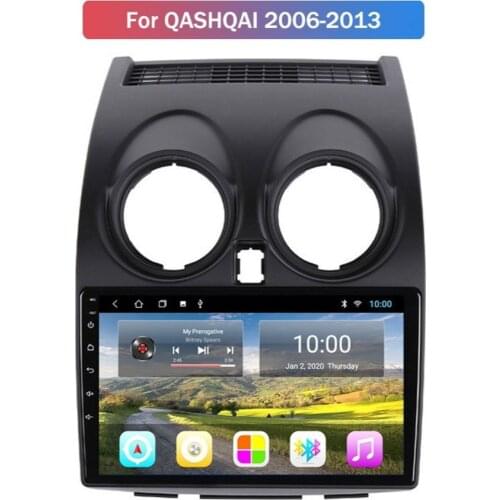 Android 10.0 System Quard Core 2G+32G WIFI HD 1024*600 Car GPS Nagavition For NISSAN QASHQAI 2006-2013 Car Multimedia Player