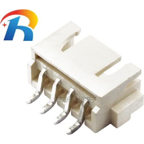 Free shipping 50PCS XH2.54-4P AWT Pitch 2.54-4PIN SMT Connector Horizontal Patch SMD SMT Needle Socket 4P Pin Header