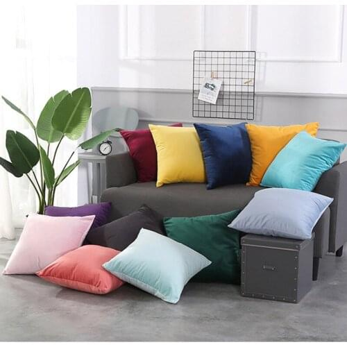 Cushion cover soft velvet cushion cover sofa chair chair car pillowcase sofa bear hug pillowcase high-end home decoration