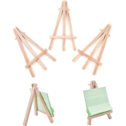 Wooden Mini Artist Easel Wood Wedding Table Card Stand Display Holder For Party Decoration 12.5*7cm