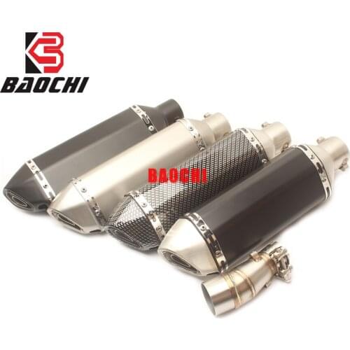 For Motorcycle Exhaust Middle Tube Escape Muffler Adapter Pipe Z300 Z250 Z 250 250R Exhaust System 2008-2017