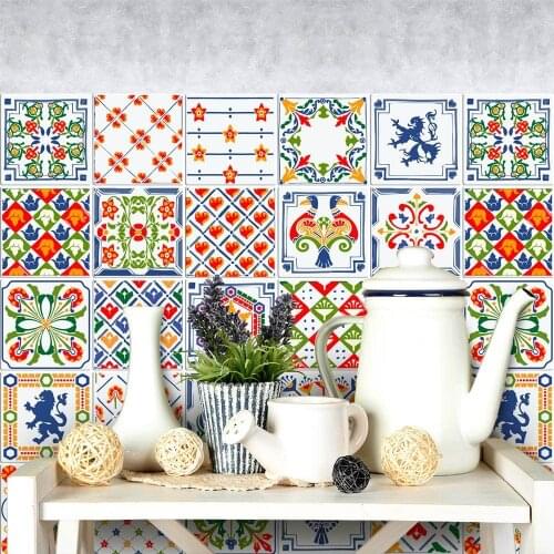 K-PS00040 (24 pieces) tile size 15x15 cm - Made in Italy-PVC for bathroom and kitchen