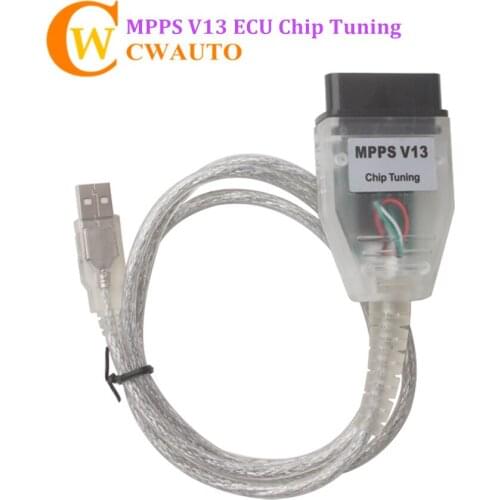 MPPS V13.02 SMPS ECU Chip Tuning Flash USB OBD2 Interface K+CAN