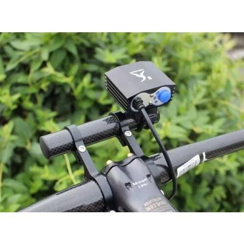 MTB Bicycle Bike Handlebar Mount Extension of Double Handle Extender carbon fiber for light Gub Extended 31.8 -22.2MM