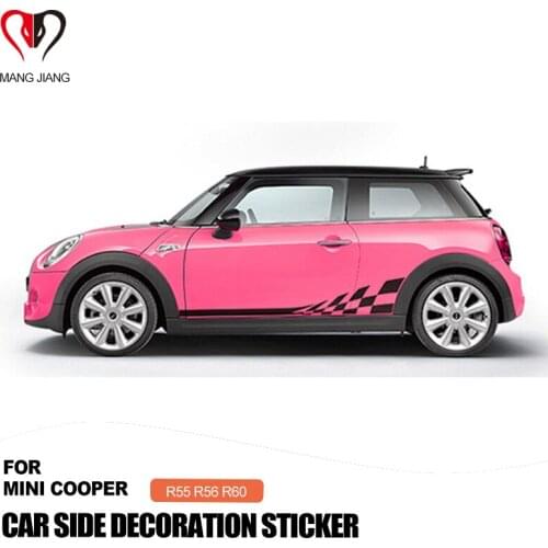 Car side body stickers For Mini Cooper R60 F60 R56 countryman paceman clubman car-styling outside car body decoration accessor