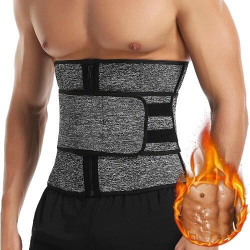 Neoprene Waist Trimmer Abdominal muscles Belt for Men Waist Trainer Corset Slimming Body Shaper Workout Sauna Sweat Band