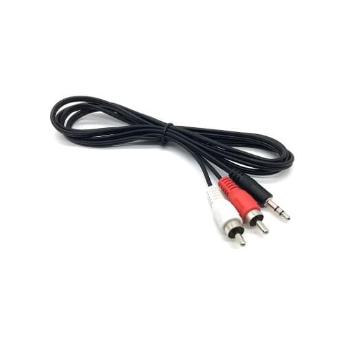 NEW HOT SALES 3.5mm 1/8" Jack Mini plug TO 2 Male Stereo Phono Audio Speaker Adapter CABLE