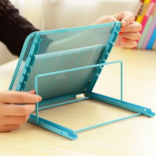 For iPad Folding Cooling Rack Adjustable Non Slip Laptop Stand Desktop Holder Portable Ventilated Metal Mesh For Macbook