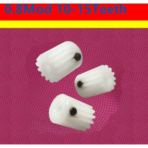 Half tooth pom 0.8 mod 10 11 12 13 14 15T plastic gear car model transmission cylindrical straight
