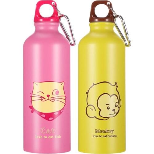 Lovely Animals Outdoor Portable The New 500ml Cute Water Bolttle Sports Camping Hiking Bicycle School Kids Water Bottle