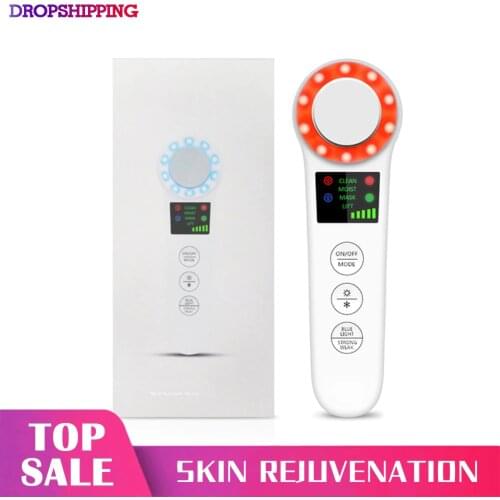 Professional Facial Lifting Vibration Massager Face Body Spa Ion Beauty Instrument Hot Cold Hammer Ultrasonic Cryotherapy Beaut