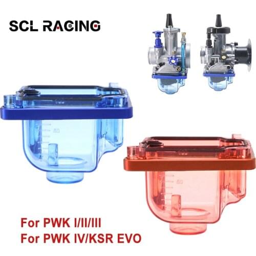 SCL Racing Motorcycle Clear Transparent PWK Carburetor Repair Kit Float Bowl Float chamber For PWK I/II/III PWK IV/KSR EVO