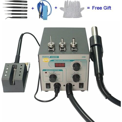Quick 706W+ 110V 220V Hot Air Gun BGA Rework Solder Station