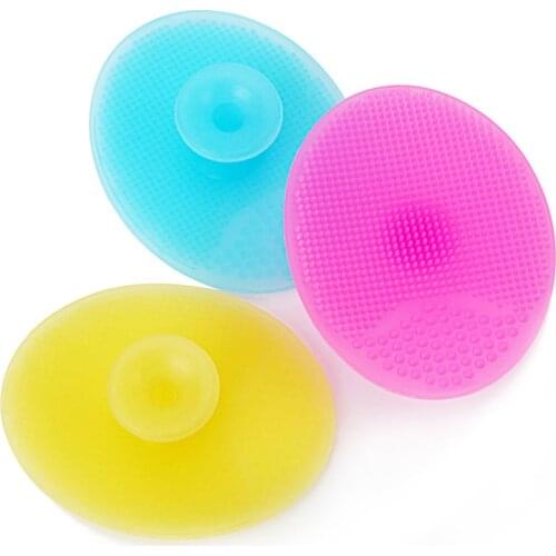 Face Brushes Silicone Cleaning Brush For Exfoliating Blackhead Remover Facial Deep Washing Pad Cleansing For Baby Bath Massager